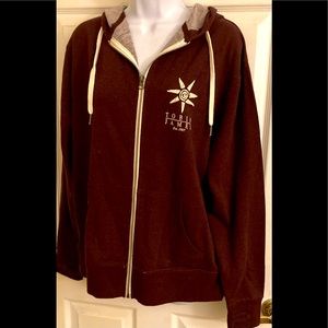 Tobin James winery hoodie maroon/brown color.